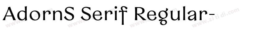 AdornS Serif Regular字体转换